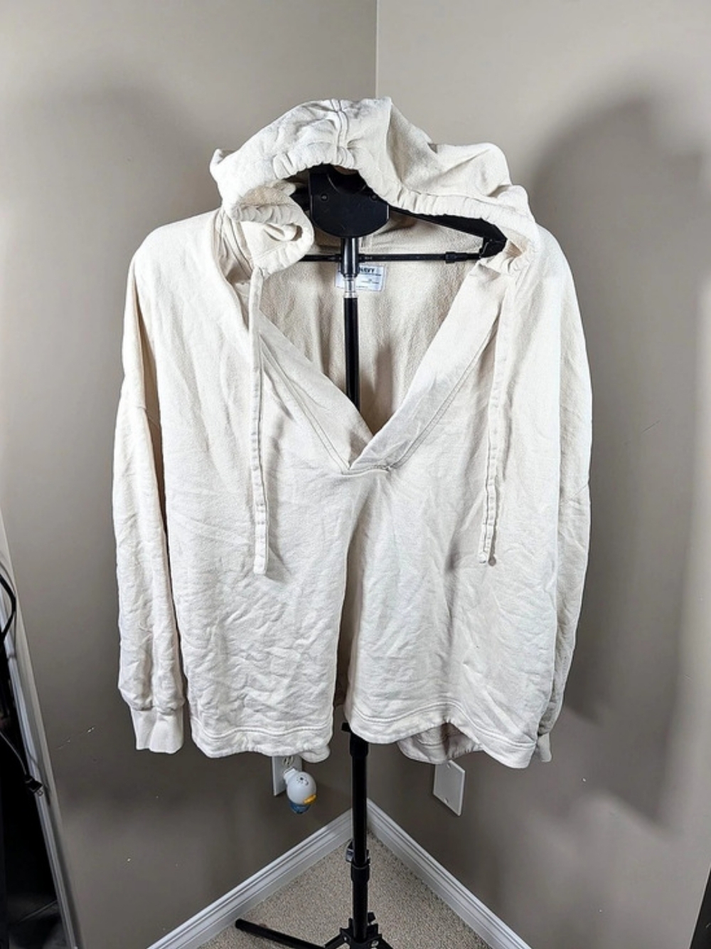 Old Navy French Terry Tunic Hoodie White 3X